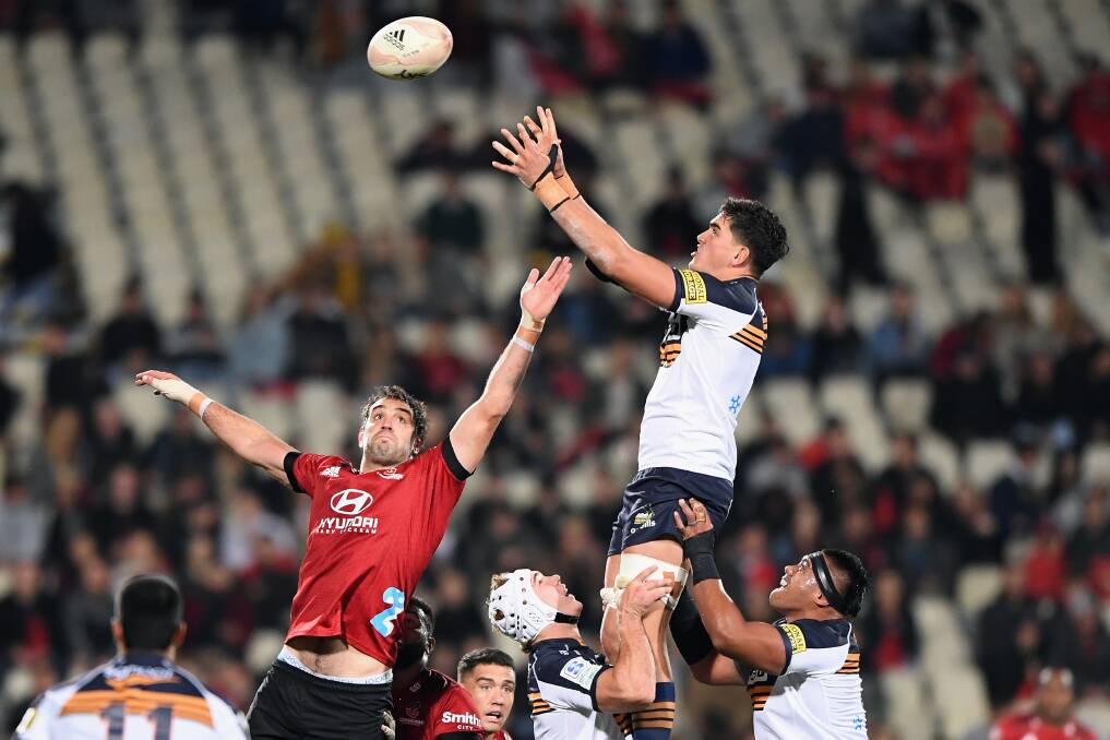 The Crusaders pipped the Brumbies in their Super Rugby Trans-Tasman opener but the visitors signalled their intentions. Picture: Getty