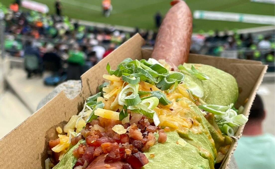 You can try a Corey Horsburgh-inspired hot dog at Canberra Stadium. Picture Twitter