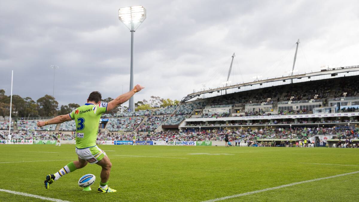 The Raiders are expecting almost 20,000 fans at Canberra Stadium on Saturday. Picture by Matt Bedford