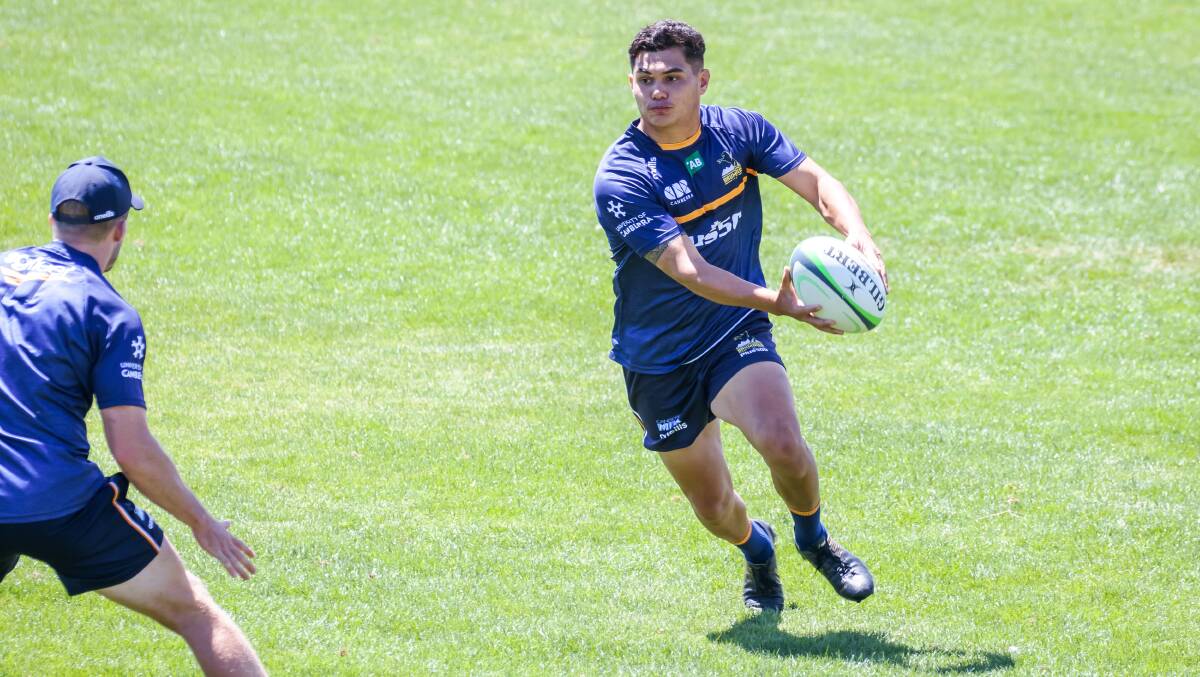 Noah Lolesio will take the reins for the Brumbies in their season opener on Friday. Picture: Sitthixay Ditthavong