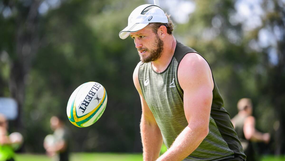 Eyes on the prize: James Slipper and the Wallabies are determined to salvage some pride. Picture: Stuart Walmsley/Rugby Australia