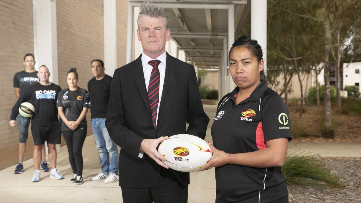 Gungahlin Eagles president Eoghan O'Byrne has helped the club launch a respect campaign with the Capitals' support. Picture: Keegan Carroll