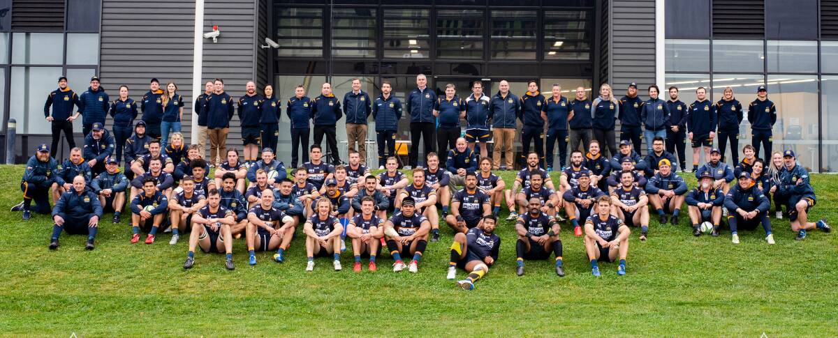 The team behind the team: Brumbies staff have made sacrifices for the organisation this year. Picture: Emily Wilson