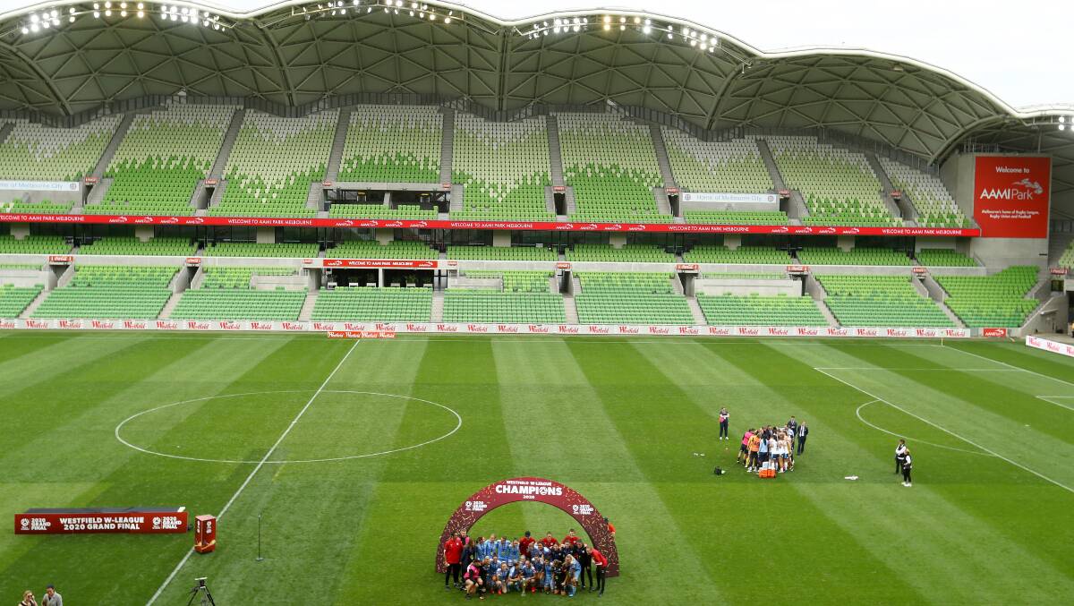 There are concerns moving a grand final to bigger stadiums will create a lack of atmosphere. Picture Getty Images