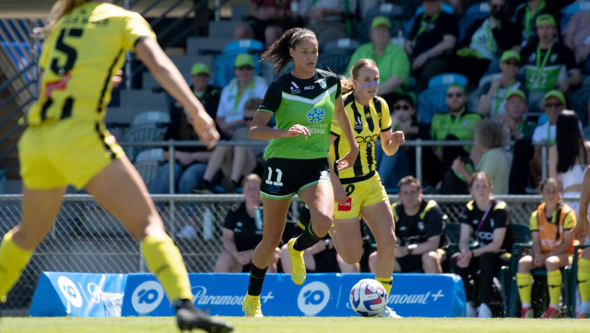 Grace Jale has been a standout for Canberra United. Picture by Elesa Kurtz