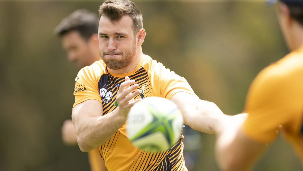 Nick Frost spent time in camp with the Wallabies this year. Picture: Keegan Carroll