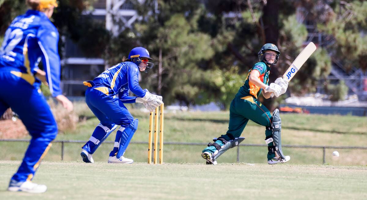 Nicola Carey scored a stellar century for Tasmania against the Meteors in Canberra. Picture: Sitthixay Ditthavong