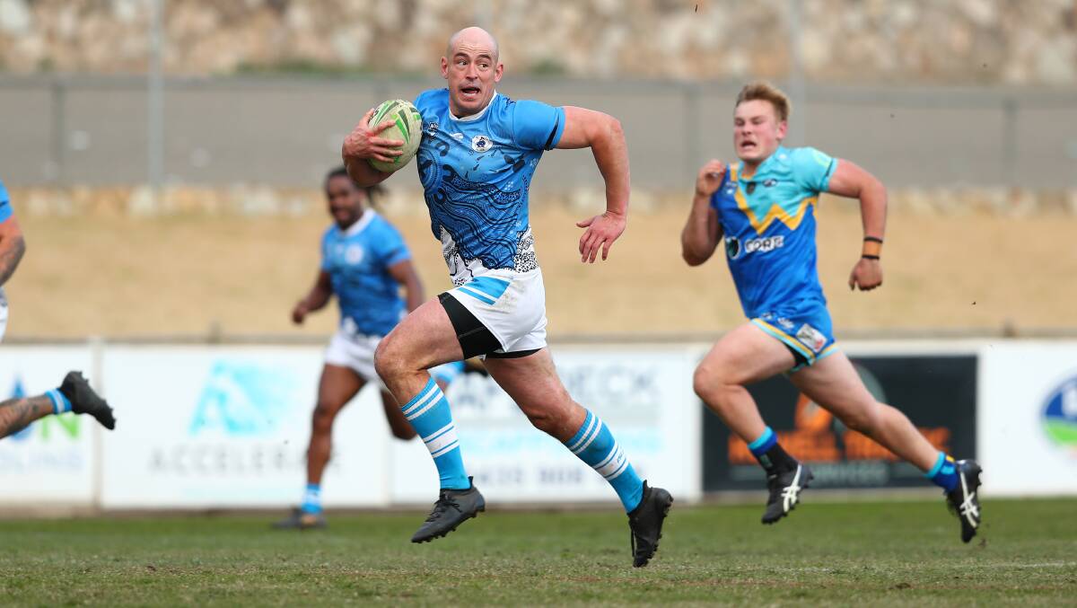Terry Campese steered the Queanbeyan Blues to a thumping Canberra Raiders Cup win. Picture: Keegan Carroll