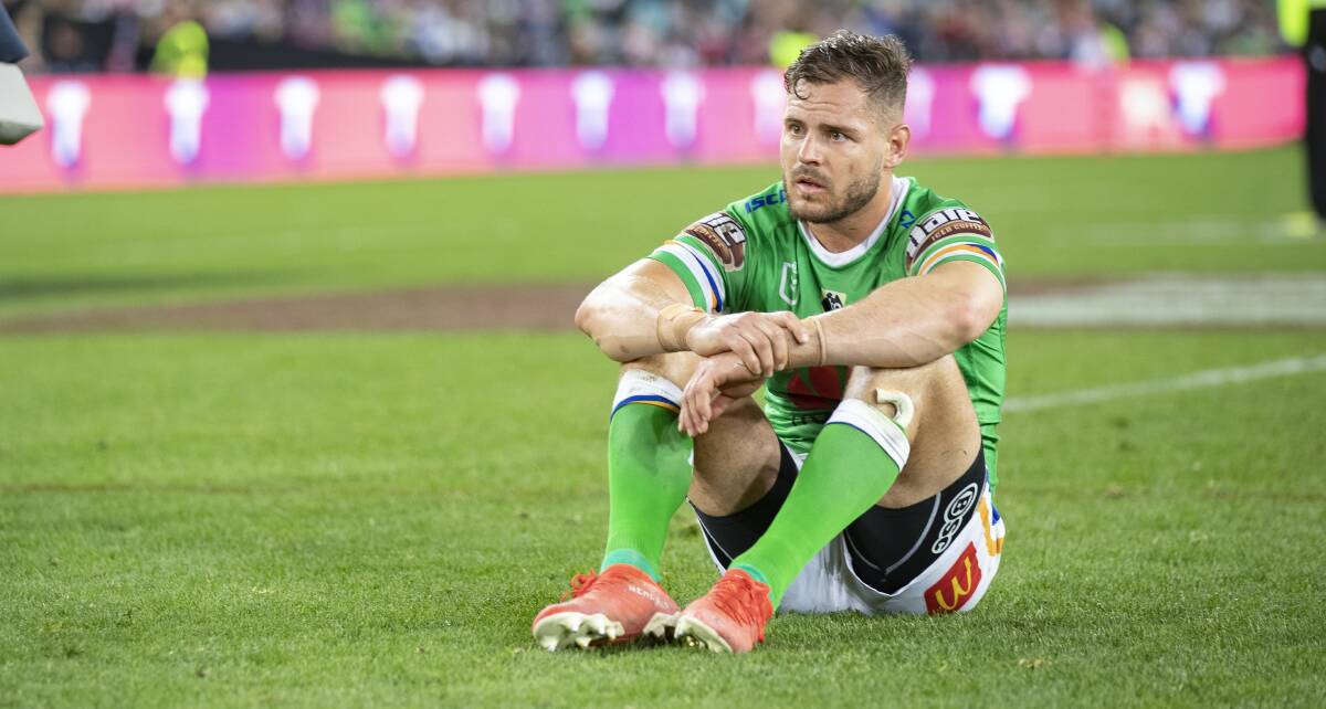 Raiders halfback Aidan Sezer could be finished in Canberra. Picture: Sitthixay Ditthavong