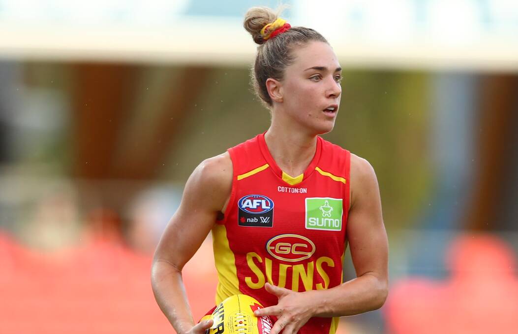 Hannah Dunn's Suns are looking to spring an upset against the unbeaten Dockers. Picture: Getty