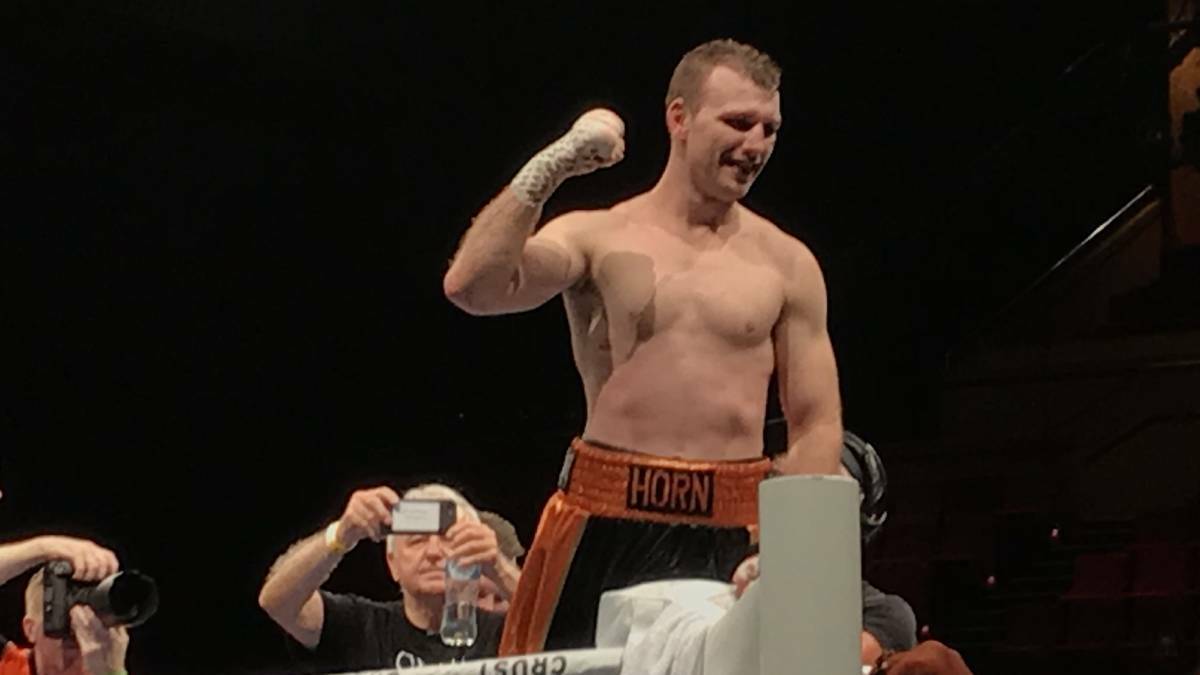  Jeff Horn is picturing his hand being raised in victory. Picture: The Canberra Times