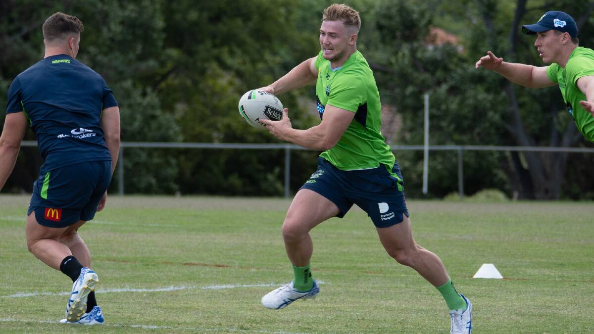 Hudson Young is determined to build on his first two seasons in the NRL. Picture: Jon Kroiter/Raiders Media