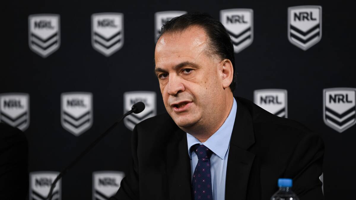 ARLC chairman Peter V'Landys is bracing for a financial crisis. Picture: NRL Imagery