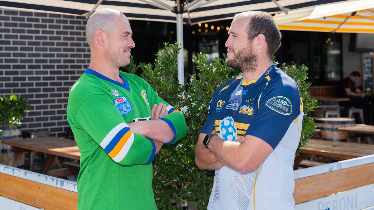 Terry Campese and Ben Alexander are set to go toe-to-toe in a boxing match. Picture: Dimitri Yianoulakis