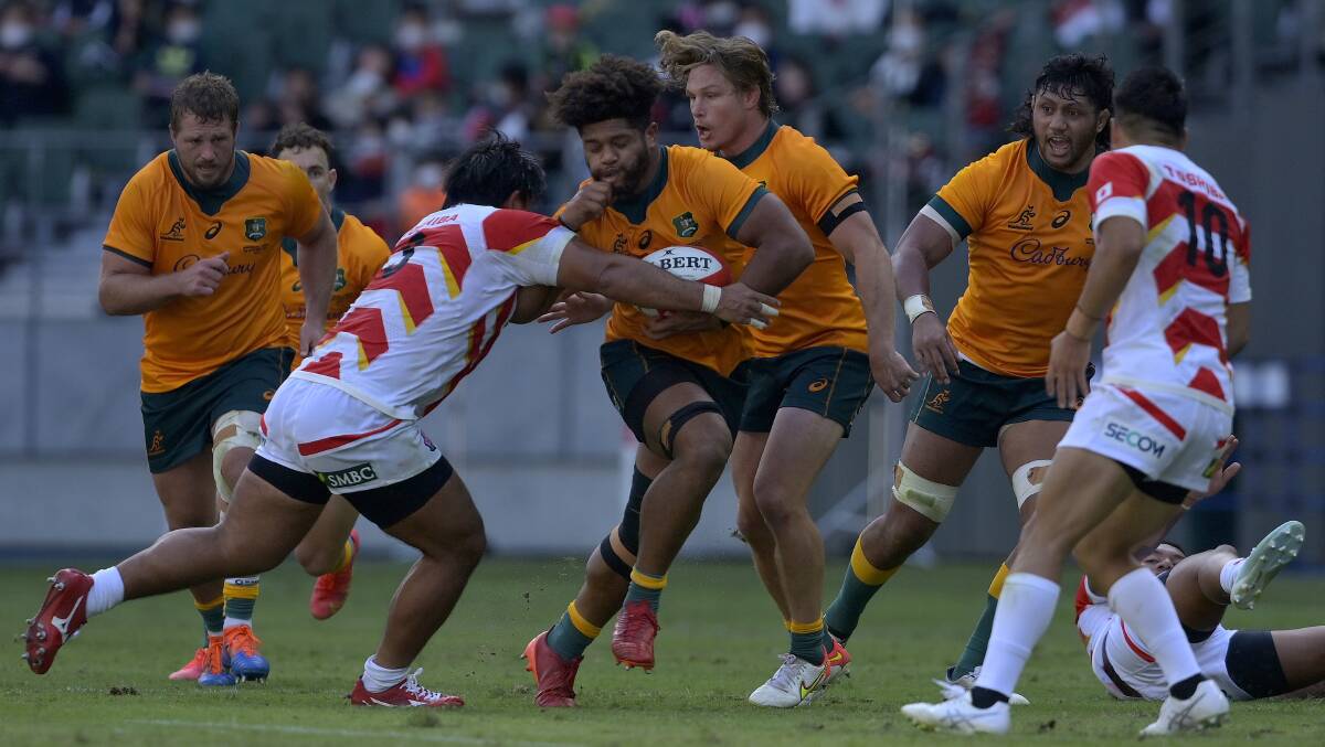 Rob Valetini and the Wallabies opened their tour with a win over Japan. Picture: Getty