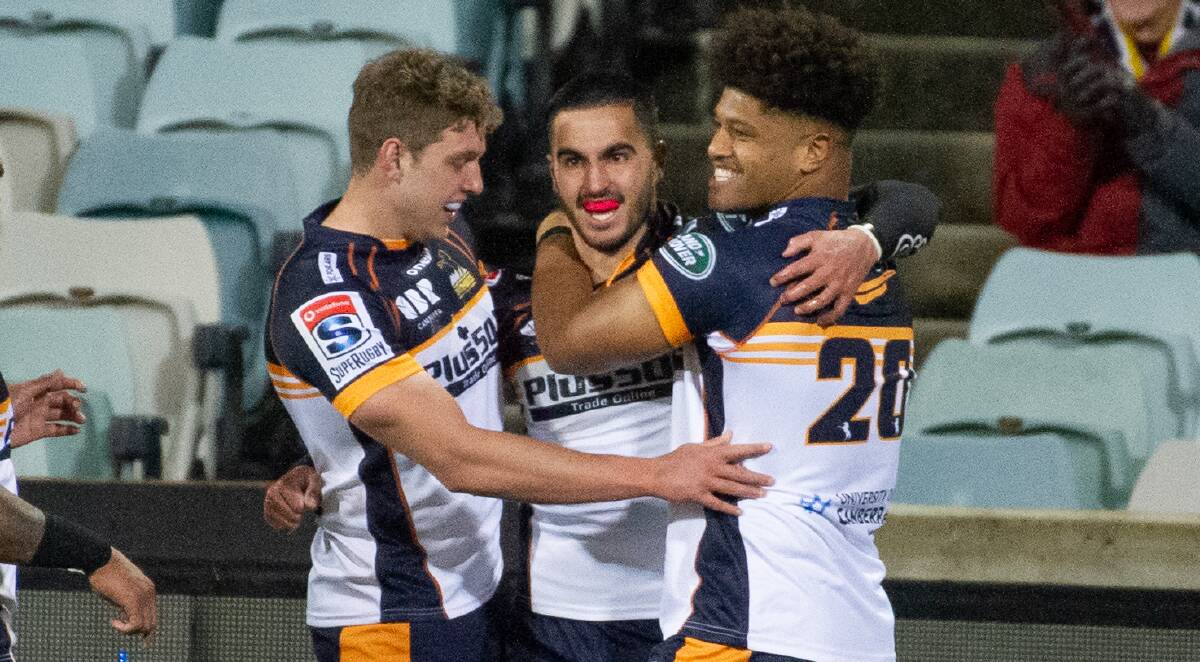 The Brumbies are edging closer to a home final. Picture: Elesa Kurtz