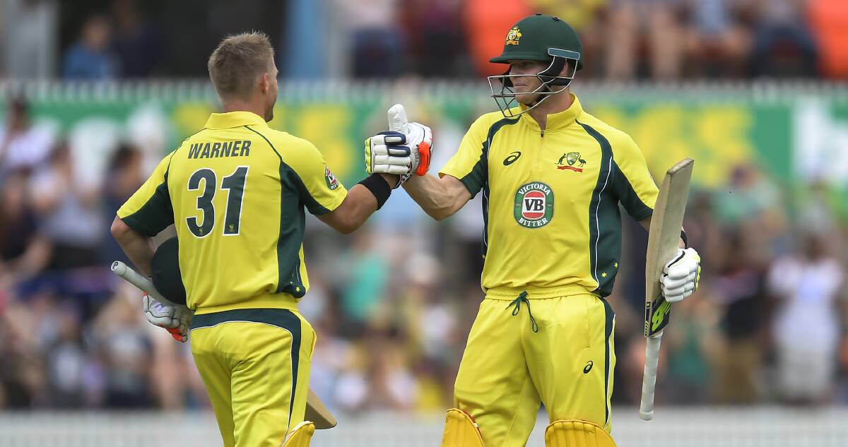 David Warner and Steve Smith could return to Canberra for a Twenty20 showdown. Picture: Getty