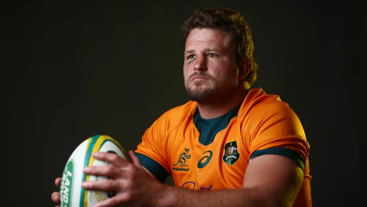 Stand-in Wallabies captain James Slipper has turned his career around since arriving in Canberra. Picture: Getty