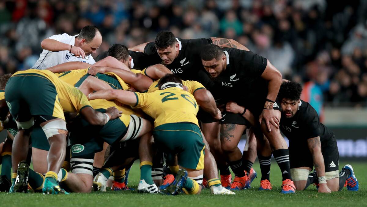 The All Blacks and Wallabies will collide again in October. Picture: Getty