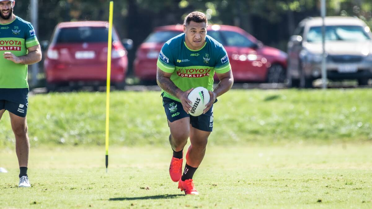 Josh Papalii is desperate to get back to his best as the Raiders look to snap a losing streak. Picture: Karleen Minney