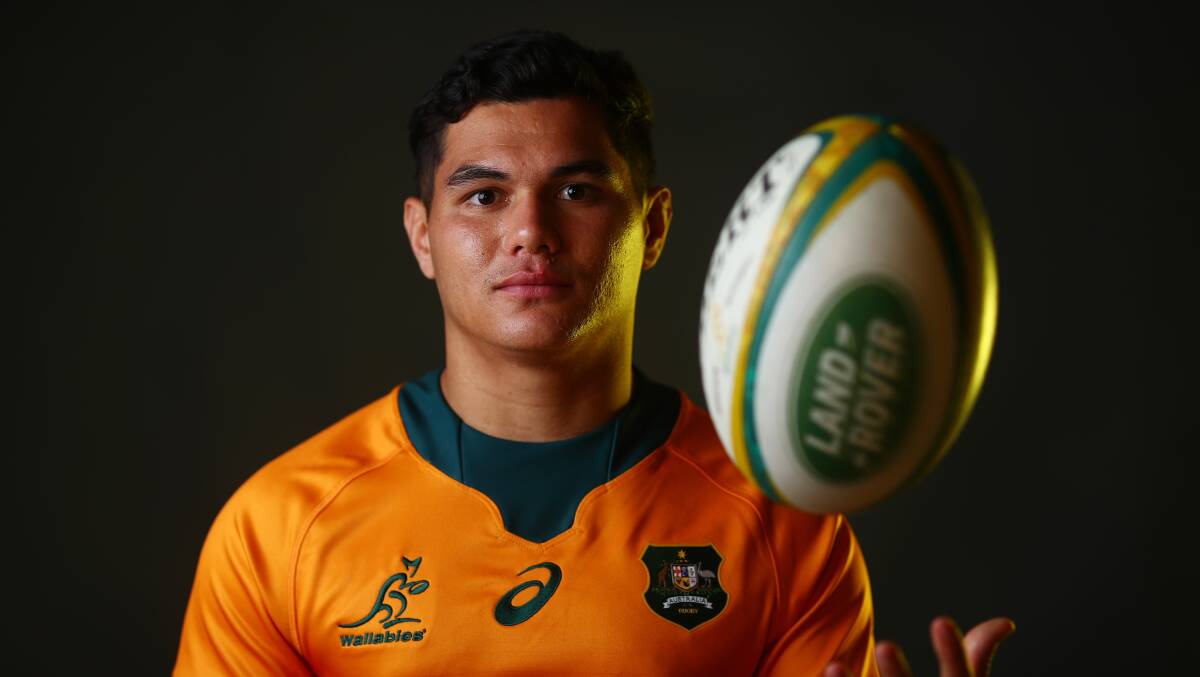 Noah Lolesio has a chance to play a World Cup on home soil after Australia secured hosting rights for 2027. Picture: Getty Images