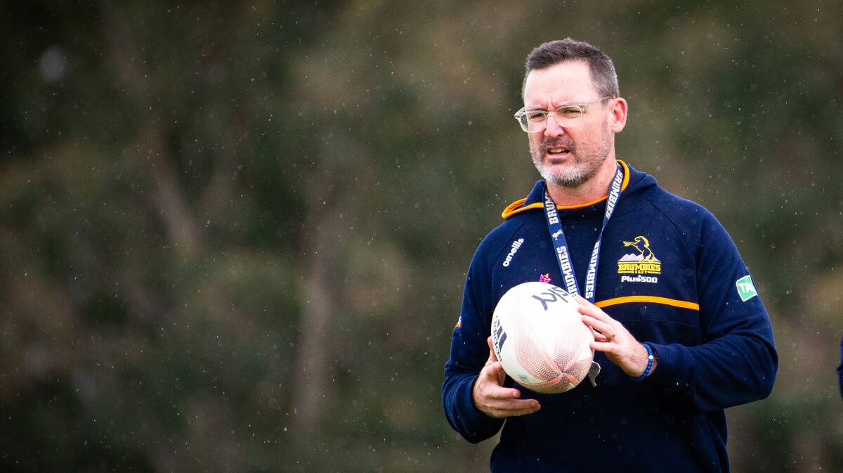 Brumbies coach Dan McKellar will tap into the depths of his playing stocks again this weekend for a clash with the Crusaders. Picture: Elesa Kurtz