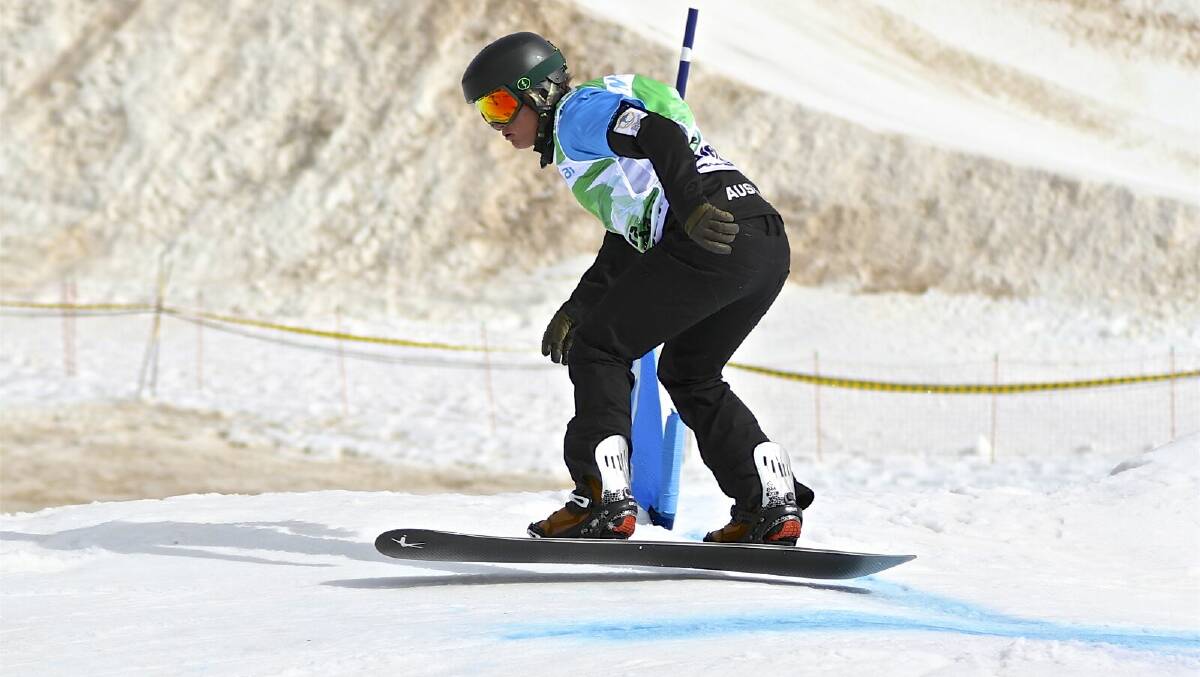 Snowboard cross star Adam Lambert is eyeing the 2022 Games. Picture: OWIA