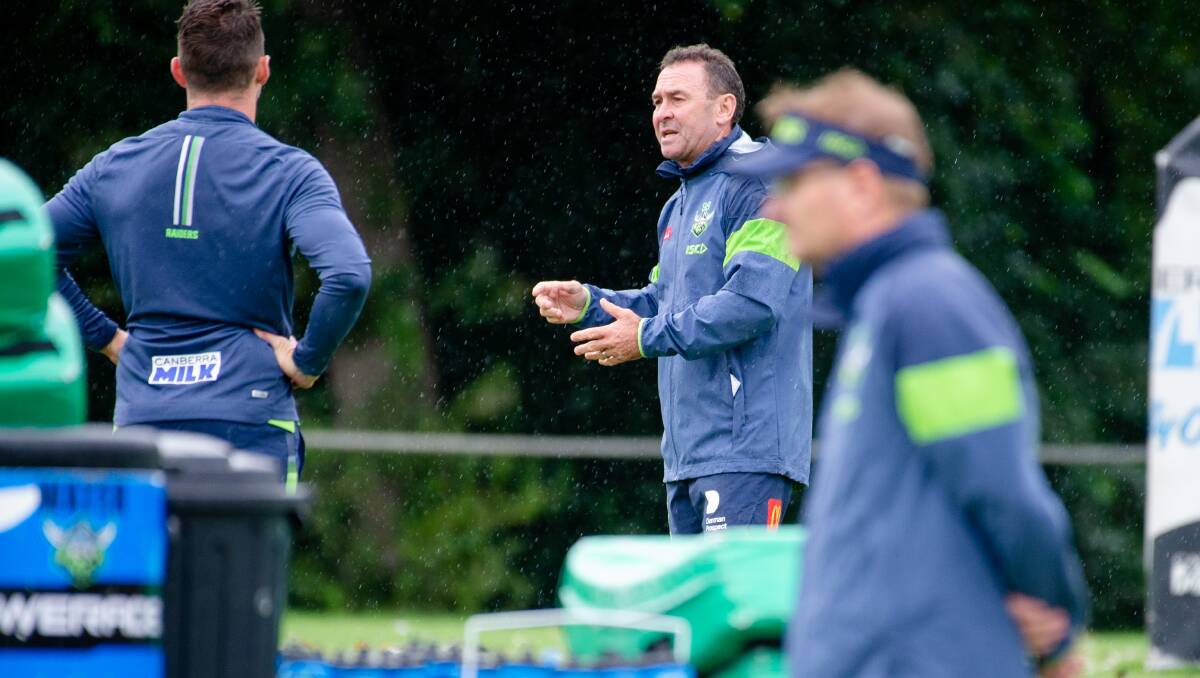 Raiders coach Ricky Stuart has grown frustrated by what he labelled double standards. Picture: Elesa Kurtz