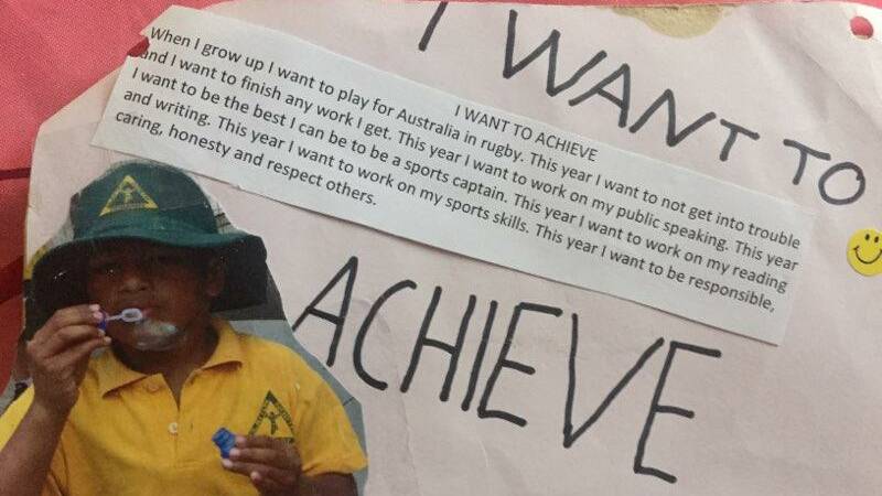 ACT Brumbies flanker Rob Valetini wrote this aged 12.