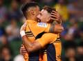 Noah Lolesio and Nic White have both committed to the Brumbies and Australia. Picture: Getty Images