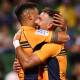 Noah Lolesio and Nic White have both committed to the Brumbies and Australia. Picture: Getty Images