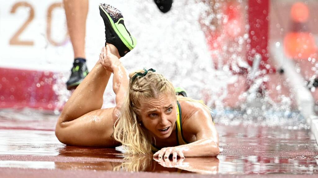 Genevieve Gregson ruptured her Achilles in Tokyo. Picture Getty Images