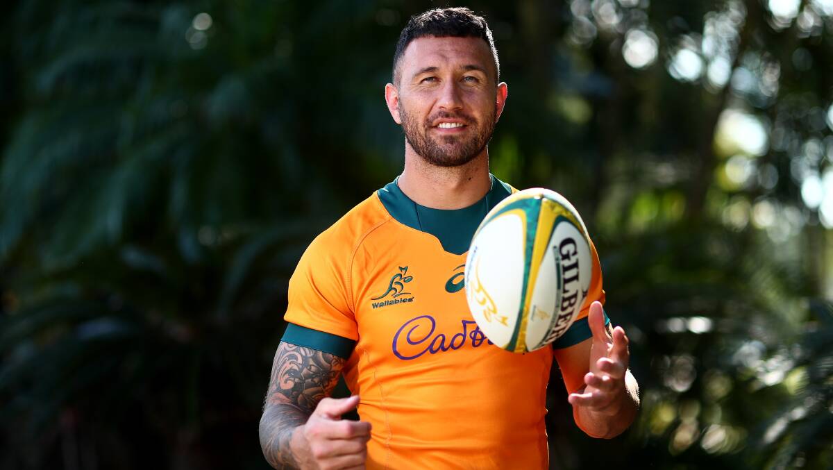 Quade Cooper will make his Wallabies return. Picture: Getty