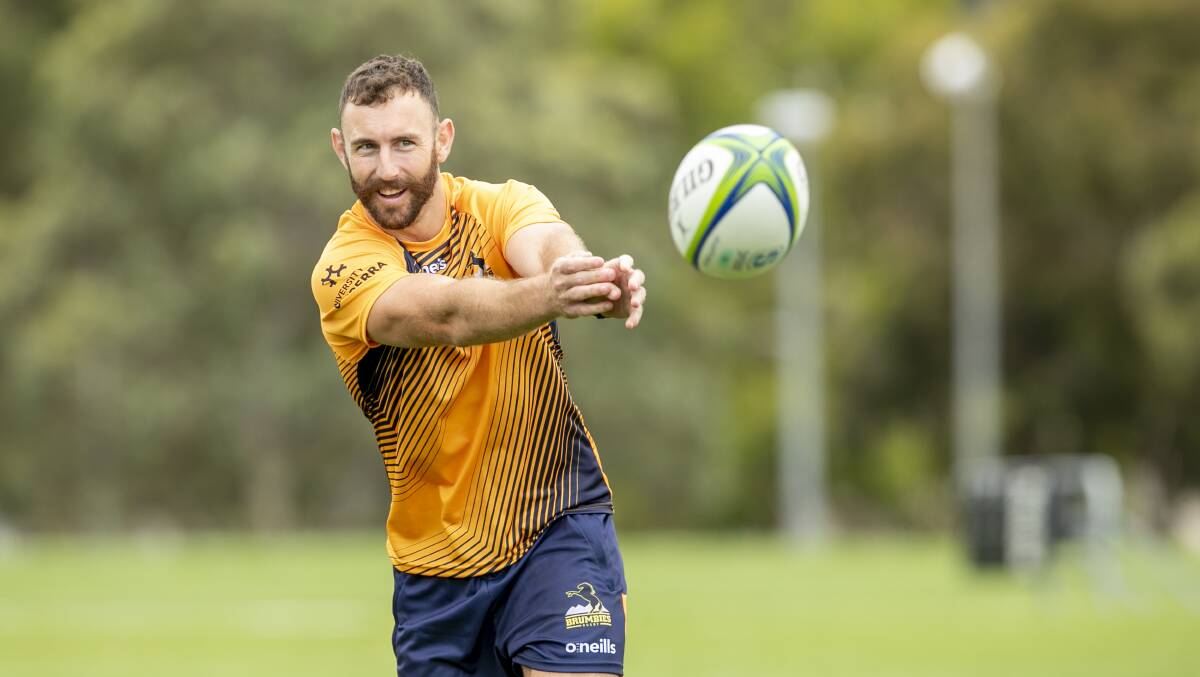 The Brumbies are working to secure a front of jersey sponsor. Picture: Keegan Carroll