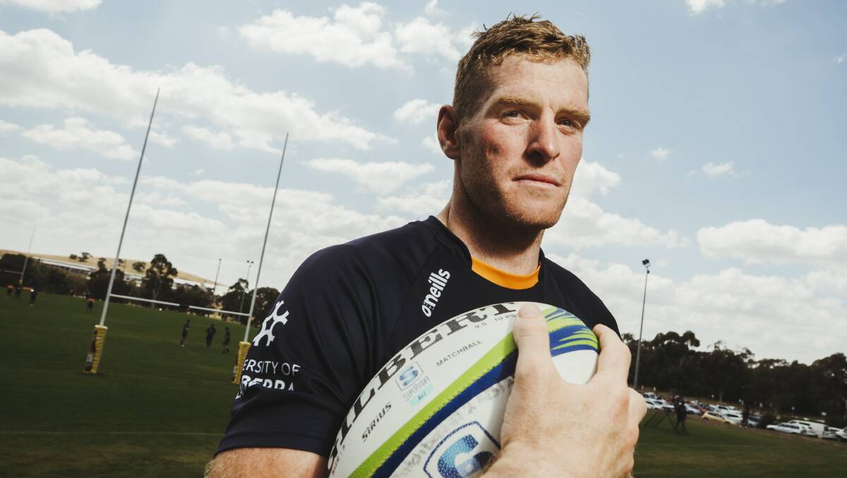 Tom Cusack joins an elite group when he captains the Brumbies this weekend. Picture: Dion Georgopoulos