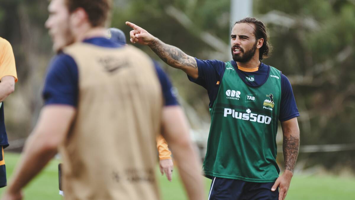 Andy Muirhead is relishing a return to rugby as the Brumbies prepare for a trial match. Picture: Dion Georgopoulos