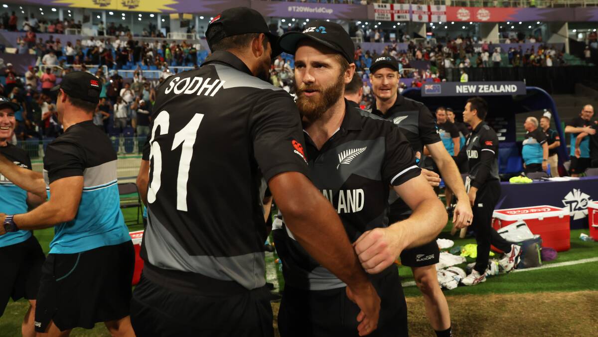 Kane Williamson and the Black Caps are bound for their first Twenty20 World Cup final as they look to beat their Australian rivals. Picture: Getty