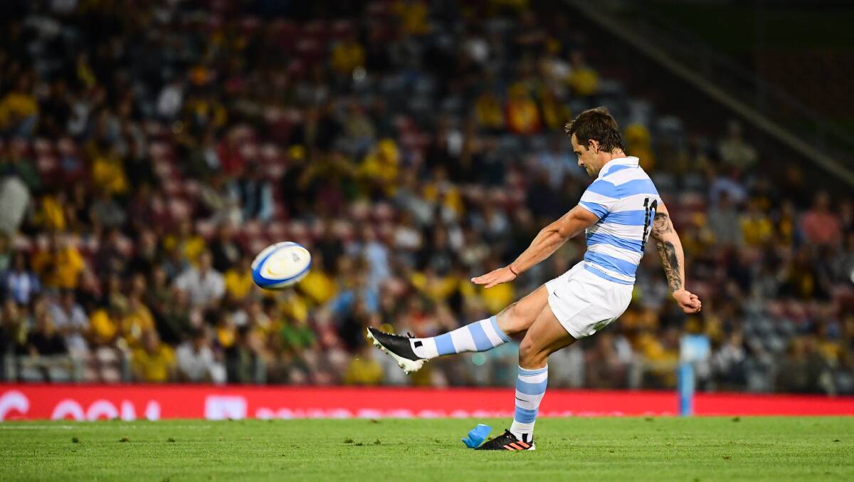 Nicolas Sanchez kicked five penalties. Picture: Stuart Walmsley/Rugby Australia