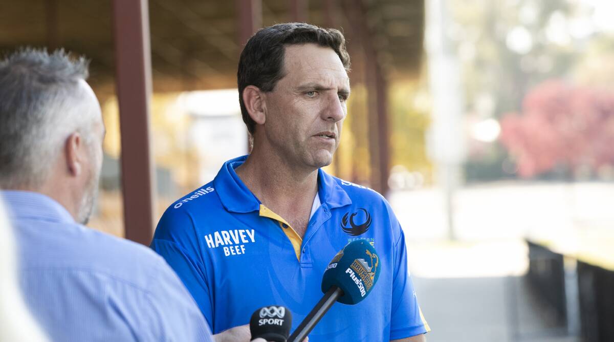 Western Force coach Tim Sampson says beating the Brumbies is a bigger challenge than finals football. Picture: Keegan Carroll