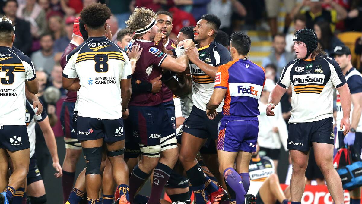 The Brumbies and Reds played out another classic. Picture: Getty