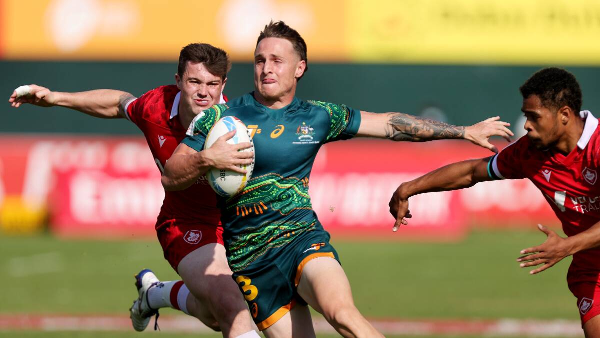 Corey Toole emerged as a star to watch for the Australian sevens team. Picture: Getty