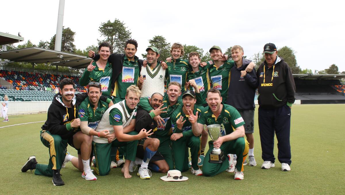 Threepeat: Weston Creek Molonglo claimed the Gallop Cup. Picture: Cricket ACT