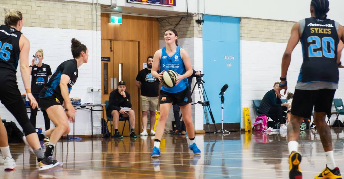 Capitals youngster Jade Melbourne is the youngest player in the Opals squad. Picture: Karleen Minney