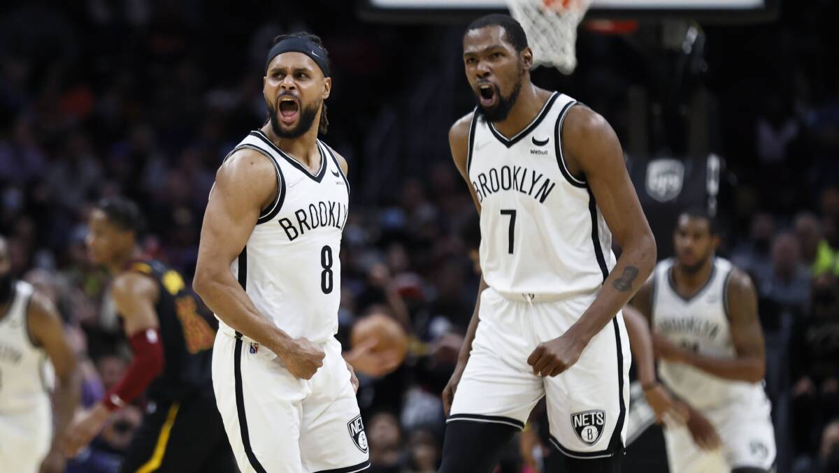 Kevin Durant has hailed Patty Mills' impact on the Nets. Picture: Getty