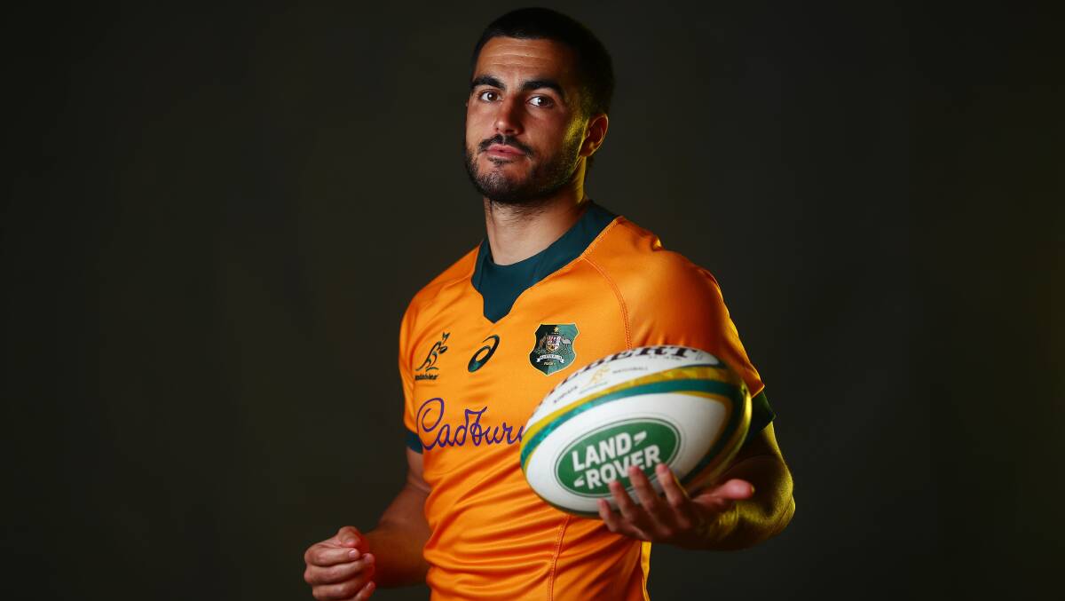 Tom Wright will realise a childhood dream once more when he lines up on the wing for the Wallabies on Wednesday night. Picture: Getty