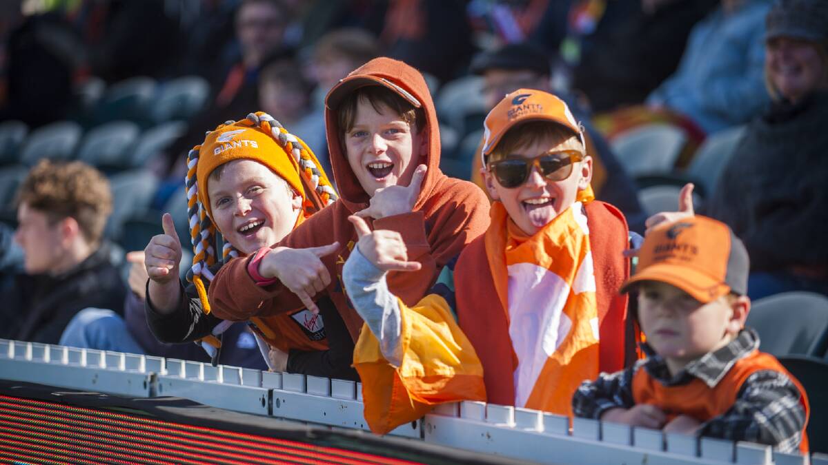 The Giants have created a fanbase in the capital. Picture: The Canberra Times