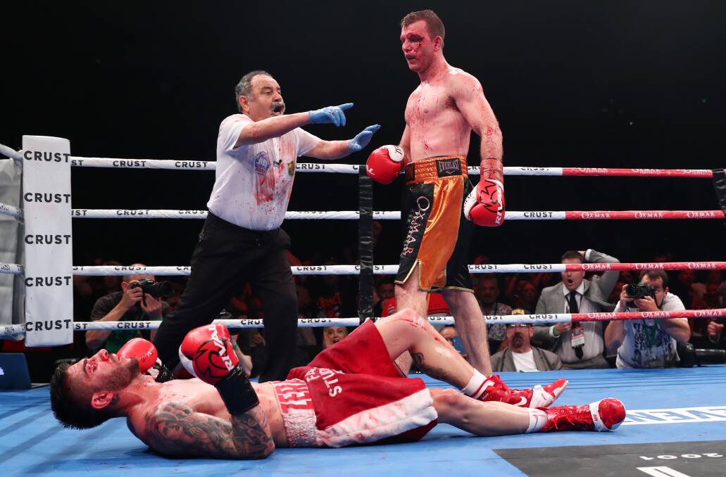 This was a win for the ages for Jeff Horn. Picture: Getty
