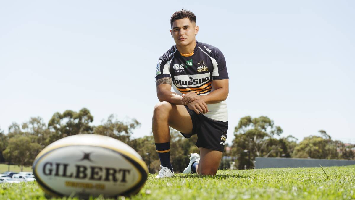 Noah Lolesio will take the Brumbies' reins in the final. Picture: Dion Georgopoulos