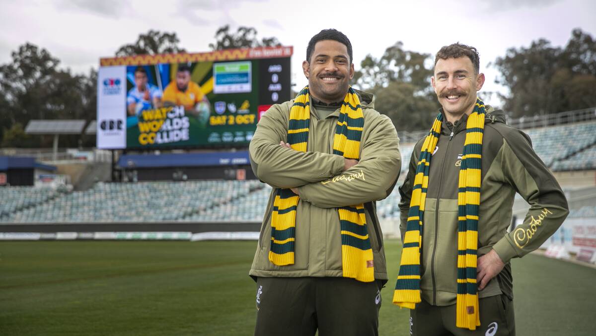 Scott Sio and Nic White could feature in a Test at Canberra Stadium in Ocotber. Picture: Keegan Carroll