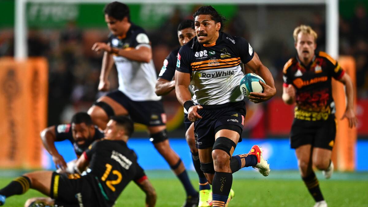 Pete Samu impressed in his 50th appearance for the Brumbies. Picture: Getty